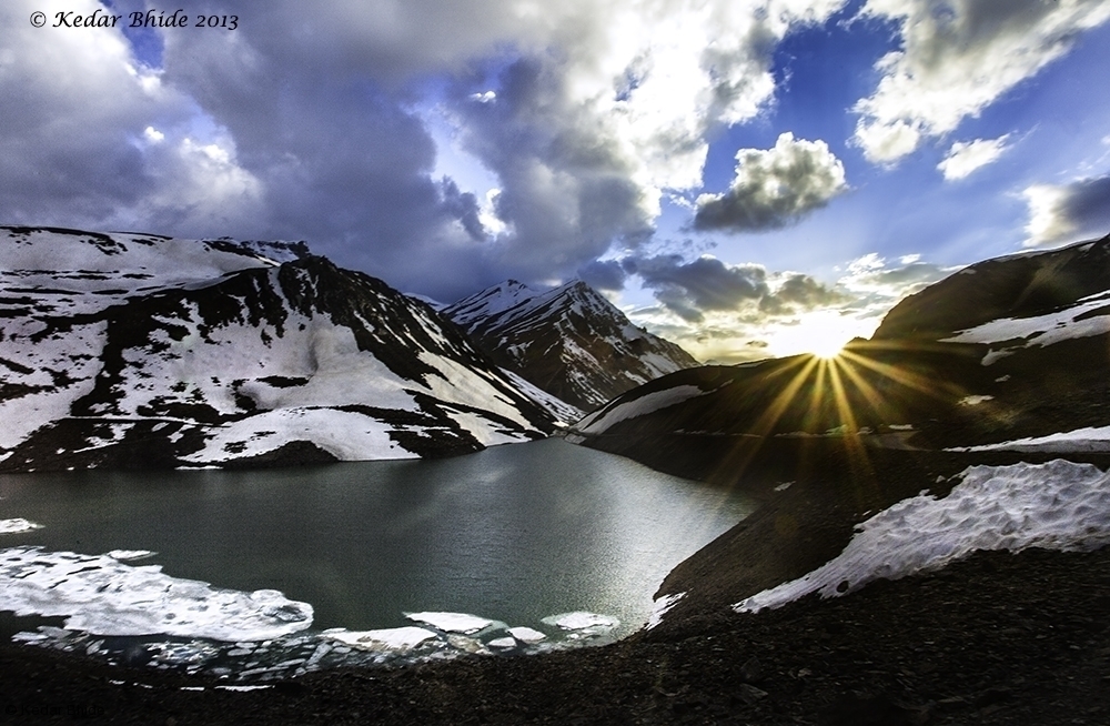 Suraj Tal lake in Ladakh