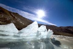 Landscape at frozen Yaya Tso