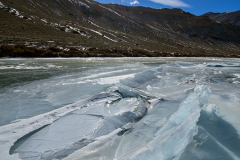 Ice formations at Yaya Tso